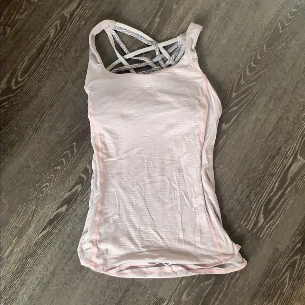 lululemon workout top with built in bra - XS